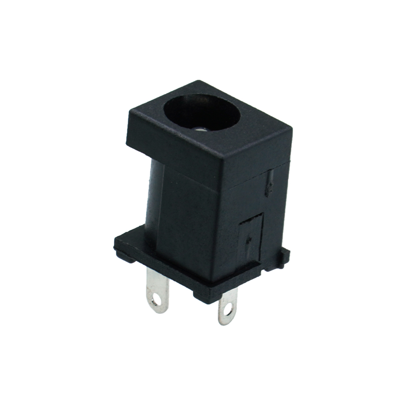 DC-012a 5.5×2.5mm立式DC插座 板上高14H三脚插件电源母座