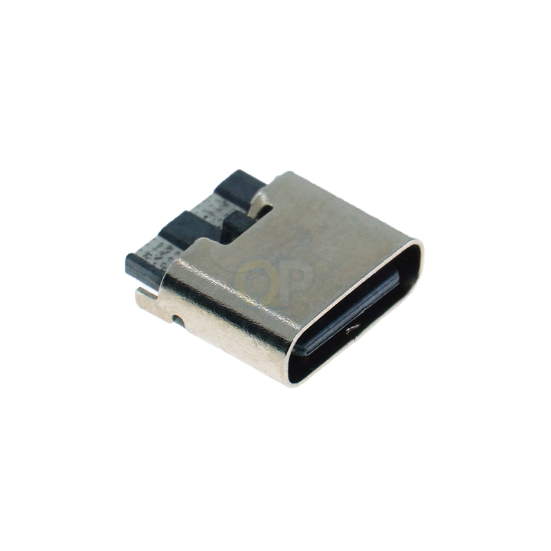 ype-C母座2P焊线式6.5/6.8mm短体 简易纯充电款线端USB-C母座