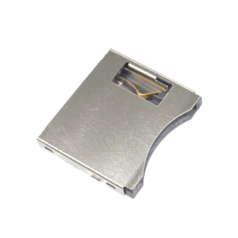 1.85H 10P 卡座连接器 简易TF外焊小卡micro SD卡座
