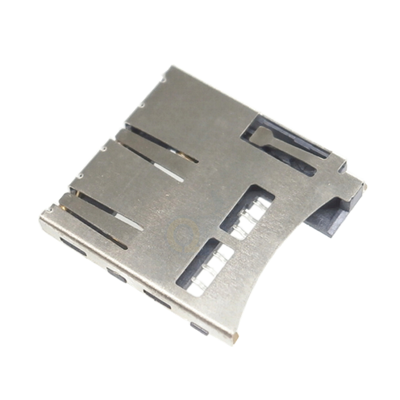常闭常开PUSH内焊自弹micro SD卡座 TF小卡卡座连接器